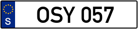 Trailer License Plate